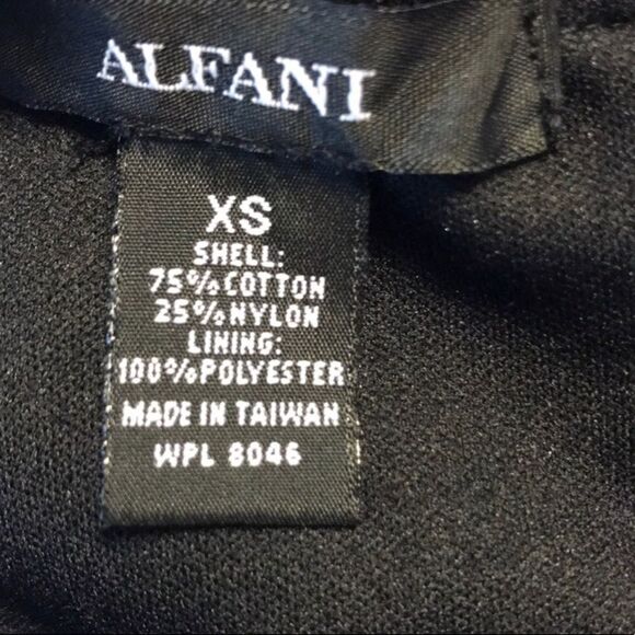 Alfani Black Peplum Top XS - Picture 5 of 5